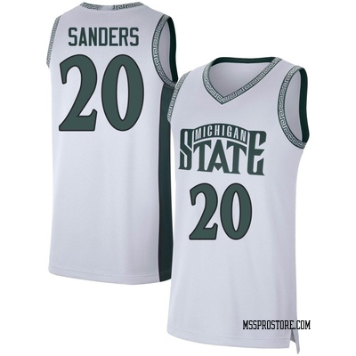 Men's Nike #12 White Michigan State Spartans Limited Retro Basketball Jersey